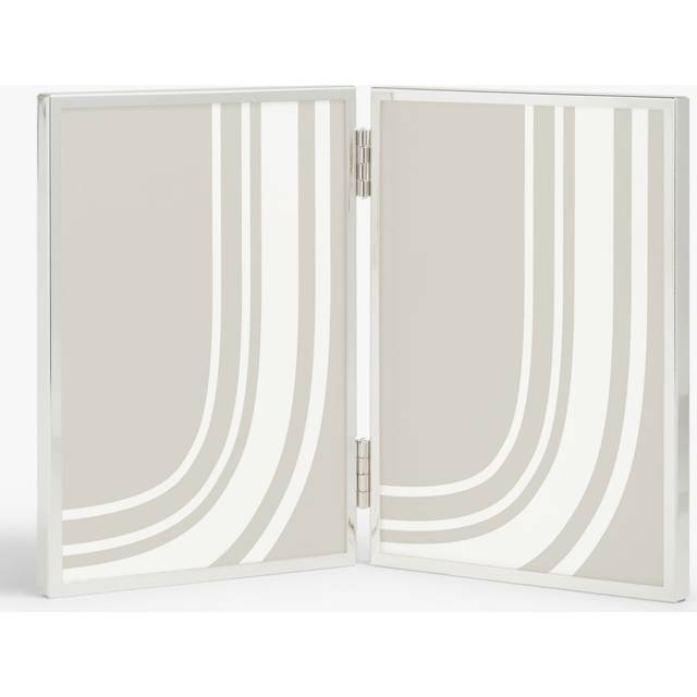John Lewis Daya Double Photo Frame, Silver Plated