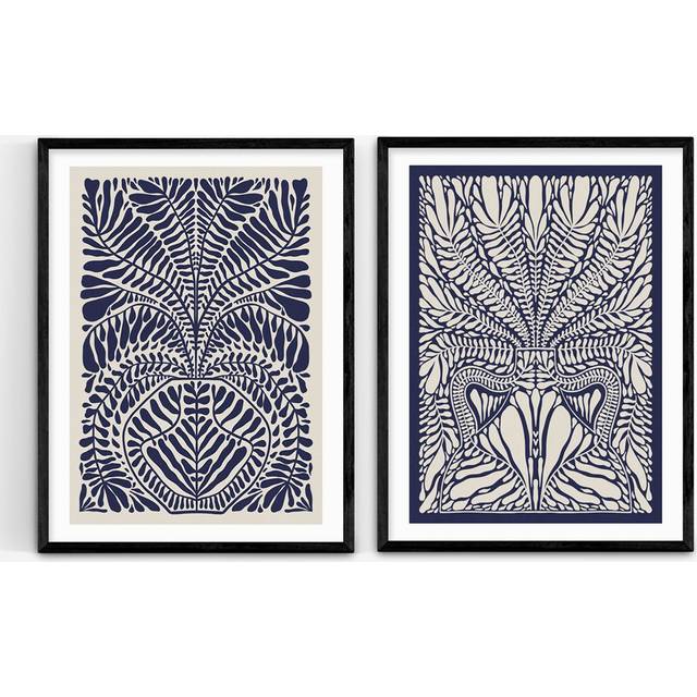 EAST END PRINTS Alisa Galitsyna 'Foliage' Framed Print, Set of 2