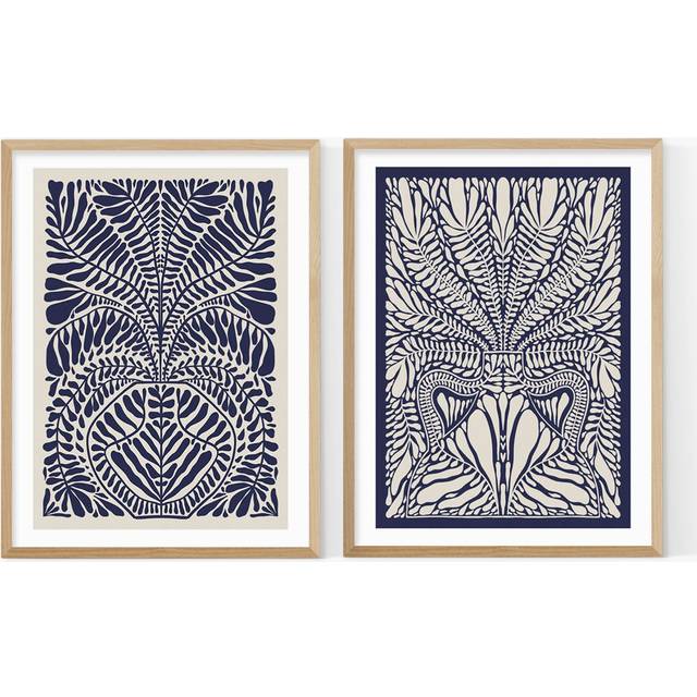 EAST END PRINTS Alisa Galitsyna 'Foliage' Framed Print, Set of 2