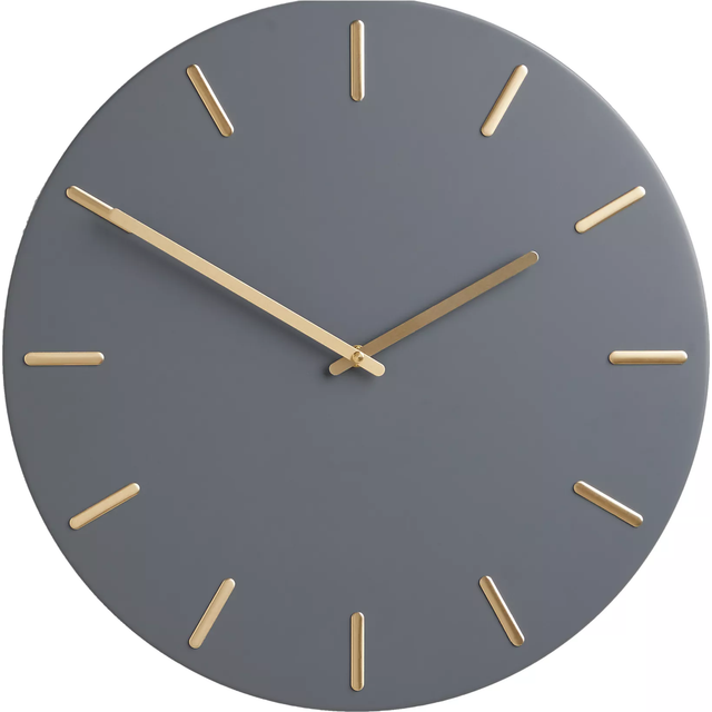 John Lewis Arne Brass Dial Analogue Wall Clock, 45cm