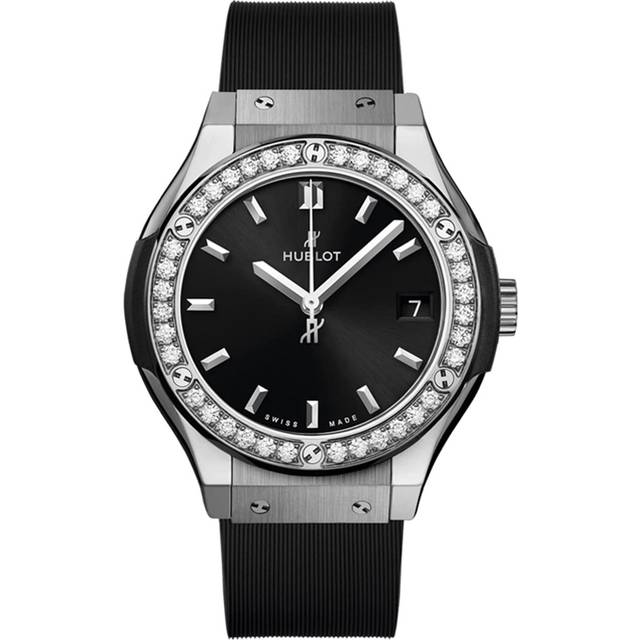 Classic Fusion Titanium Diamonds 33mm Ladies Watch Black
