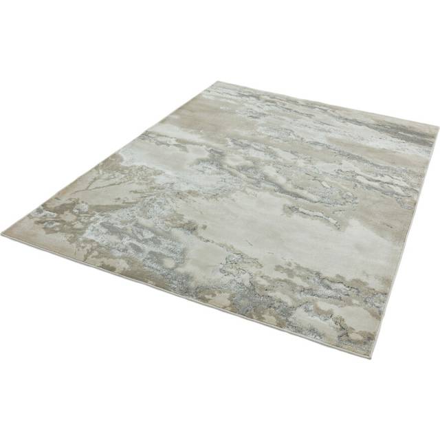 Marbled Rug for Living Room Bedroom Aurora AU02 Cloud Quality Modern Abstract Shiny Grey Rug in XX-Large 240x340 cm (7'10'x11'1')