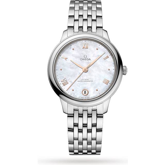 De Ville Prestige Co-Axial Master Chronometer 34mm Ladies Watch Mother Of Pearl