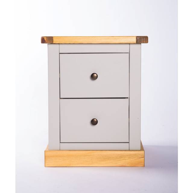 Enders 2 Drawer Bedside Table - Wood (56cm H X 45cm W X 40cm D)