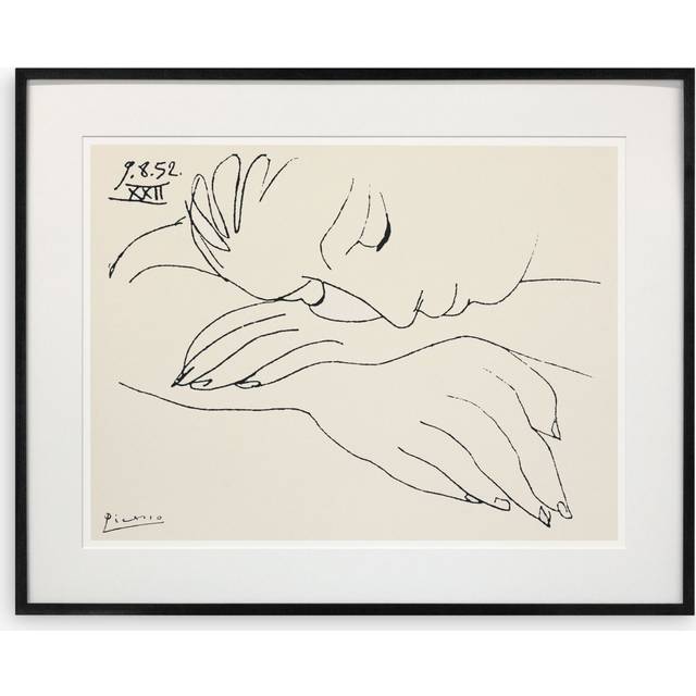 John Lewis Pablo Picasso 'War and Peace' Framed Print & Mount, 72 x 90cm