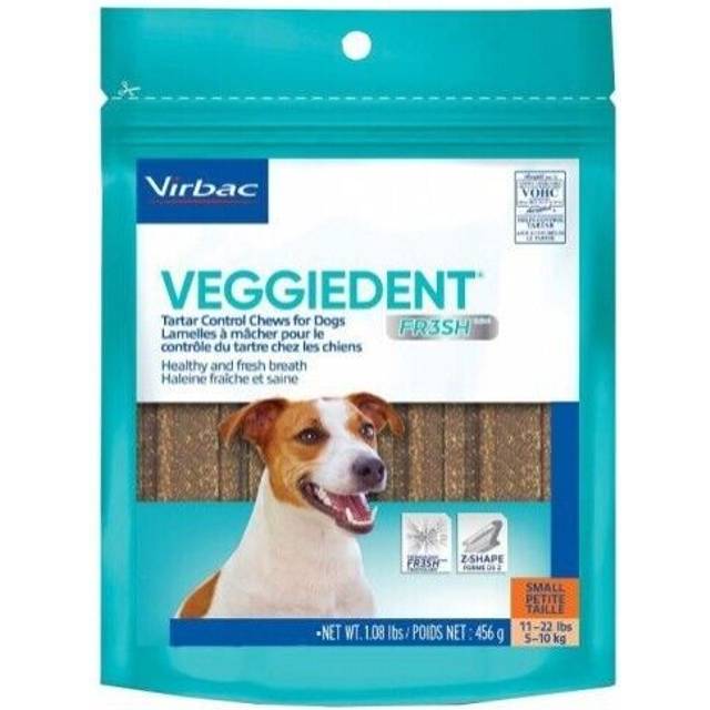VIRBAC Veggiedent Fresh S (5-10 kg) tuggben för hund 15 st.