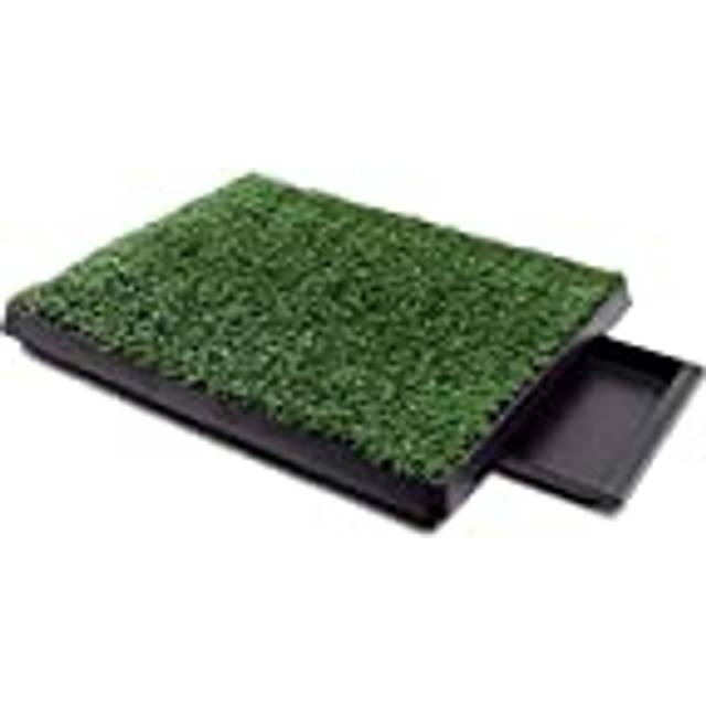 Fudajo Dog Toilet 63x51cm Puppy Potty Pet Training Potty Tray Artificial Grass Patio Indoor Outdoor