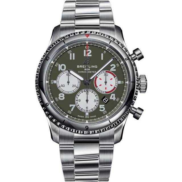 Breitling Watch Aviator 8 B01 Chronograph 43 Curtiss P-40 Warhawk Professional III - Green