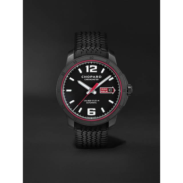 Chopard - Mille Miglia GTS Speedblack Automatic Speed Limited Edition 43mm DLC-Coated Stainless Steel and Rubber Watch, Ref. No. 168565-3002 - Men - Black