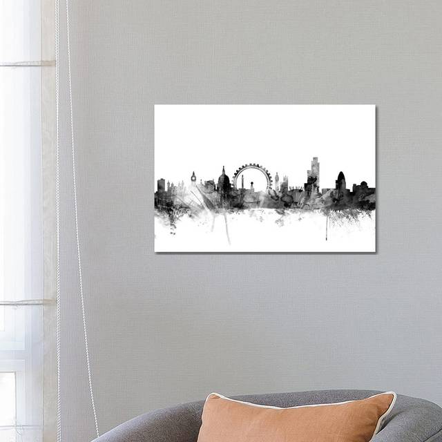 London, England in Black and White I by Michael Tompsett - Wrapped Canvas Art Prints (45.72cm H x 66.04cm W x 3.81cm D)