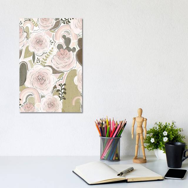 Rainbow Cactus Florals by Katie Bryant - Wrapped Canvas Graphic Art (20.32 cm H x 30.48 cm W)