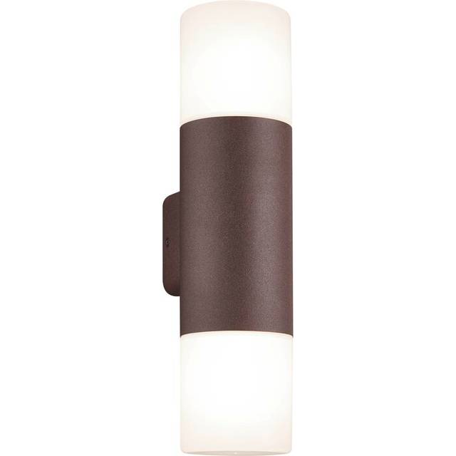 Goodlett 2 Light Outdoor Sconce - Rust (33cm H X 8.5cm W X 11.8cm D)