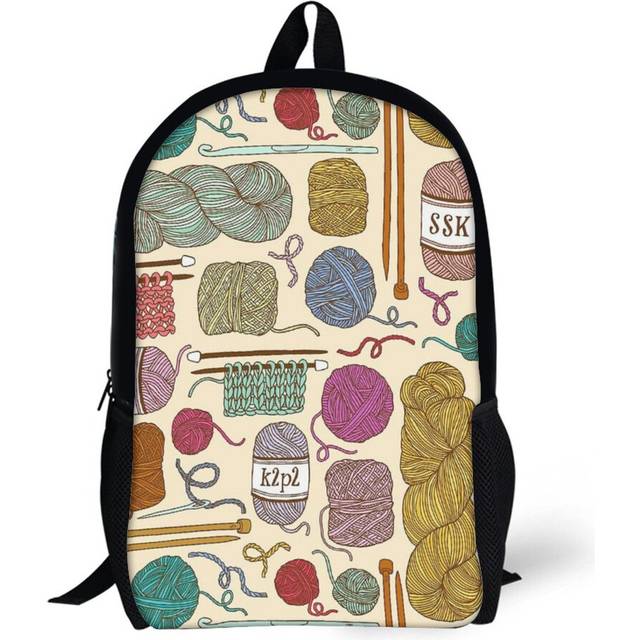 Backpacks KNIT Or CROCHET 17inch School Bag