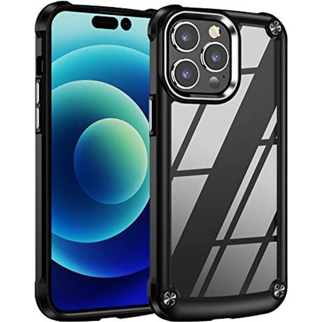 TECHGEAR iPhone 14 Pro Max Tough Case [Fusion Armour] Premium Hybrid Tough Rugged Protective Bumper Case Heavy Duty Protection with Clear Back
