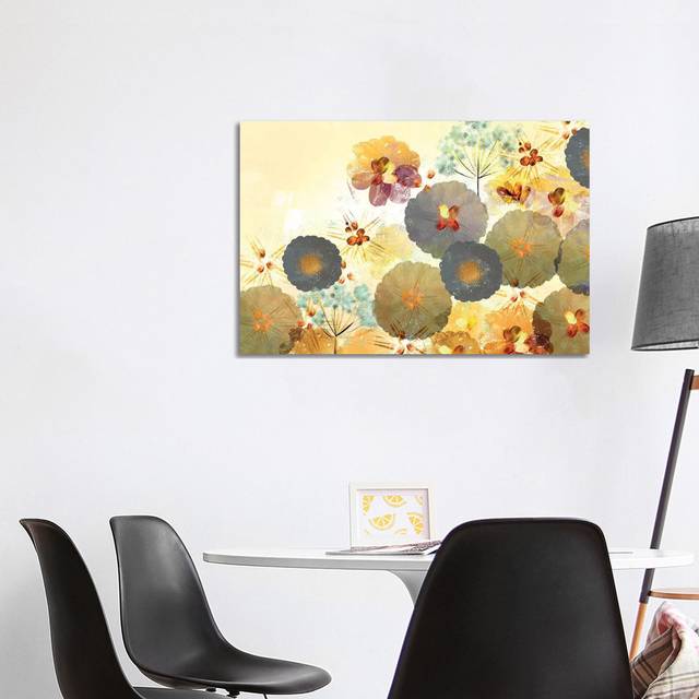 Textured Hedgerow Rust Landscape by Northern Lights - Wrapped Canvas Graphic Art (66.04cm H x 101.6cm W x 3.81cm D)