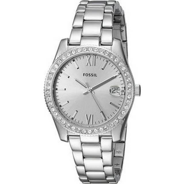 Fossil  Silver Dial Scarlette Stainless Steel Watch for Ladies