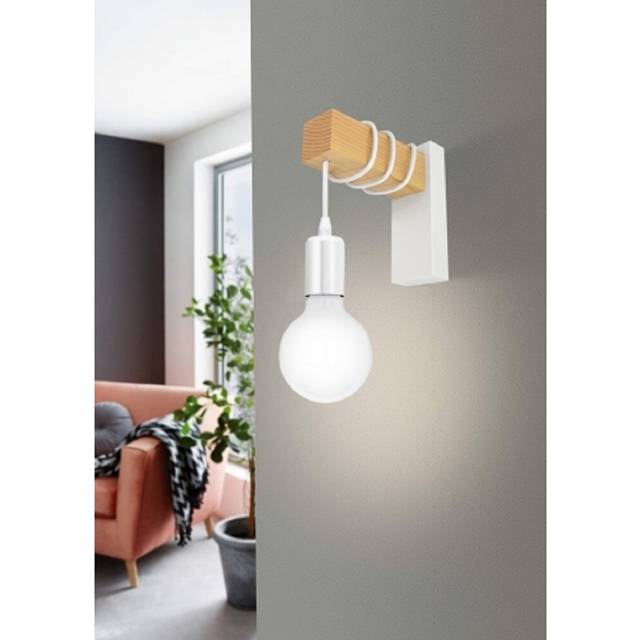 Mcevoy 1 - Light Dimmable Arm Sconce - White (22cm H X 7cm W X 19cm D)