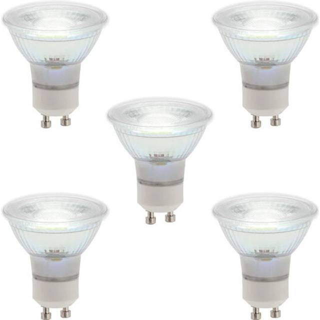 Litecraft Light Bulb GU10 5 Watt LED 4000K Natural White Lamp - 5 Pack