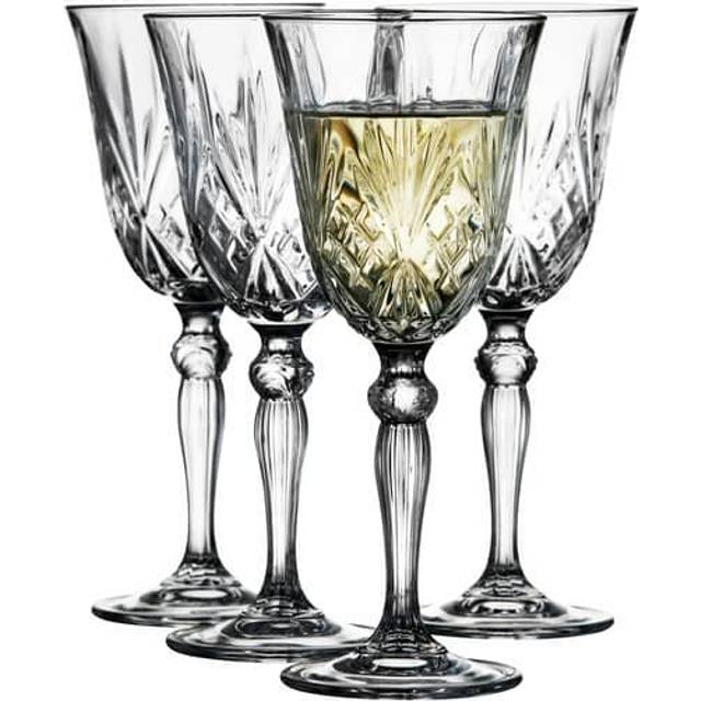 Lyngby Glas Krystal Melodia Vittvinsglas 21 cl 4 st Clear