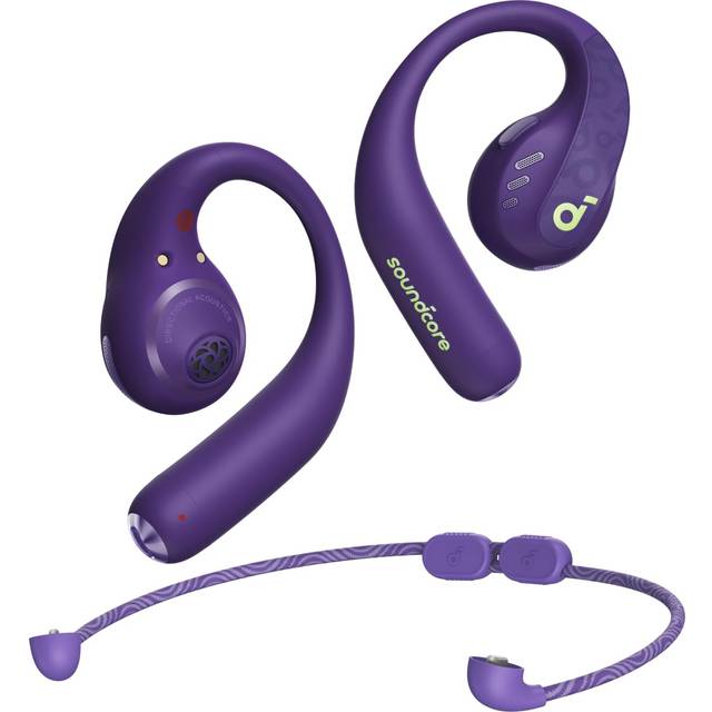 Soundcore by Anker AeroFit Pro öppna hörlurar, ultrakomfort, säker passform, ergonomisk design, rikt ljud med LDAC, Bluetooth 5.3, IPX5-vattentålig