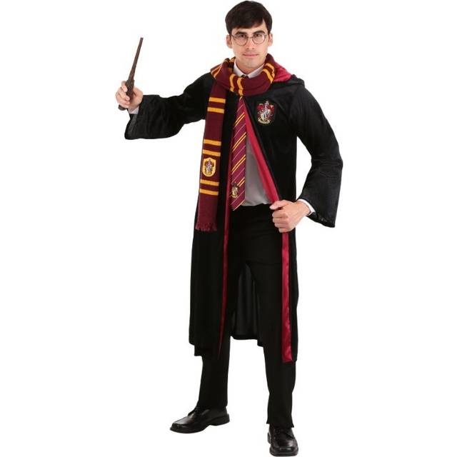 Plus Size Adult Harry Potter Deluxe Gryffindor Robe - Black&#47;Red (2X)