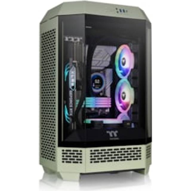 Thermaltake Tower 300 Matcha grön/mikro-ATX datorfodral/2 x 140 mm förinstallerade fläktar/2 års garanti