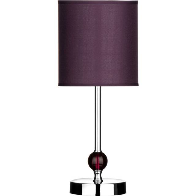 Premier Housewares - Purple Acrylic Ball Table Lamp with eu Plug