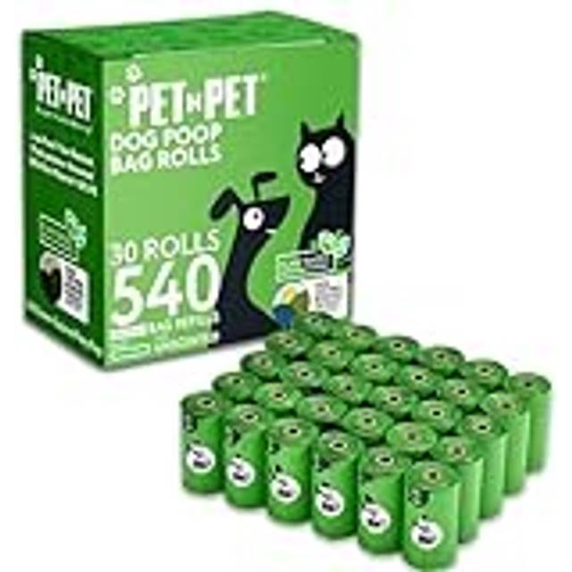 Dog Poo Bags, Poo Bags 540 Counts 30 Rolls, Poo Bags Dogs USDA Certified, Dog Poop Bags, 38% Biobased Dog Bags Poop for Dog Poo Bag Holder, Large Poo