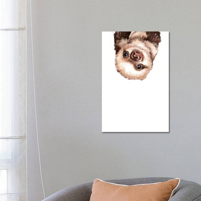 Baby Sloth by Big Nose Work - Wrapped Canvas Art Prints (66.04cm H x 45.72cm W x 1.91cm D)