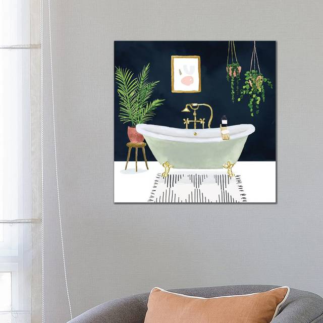 Boho Bath I by Victoria Borges - Wrapped Canvas Art Prints (66.04 cm H x 66.04 cm W x 1.91 cm D)