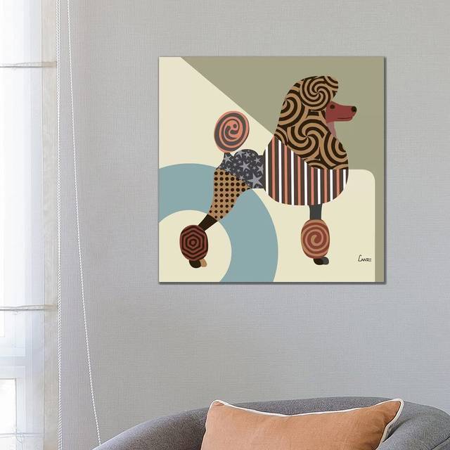 Poodle by Lanre Studio - Wrapped Canvas Graphic Art (66.04 cm H x 66.04 cm W x 3.175 cm D)