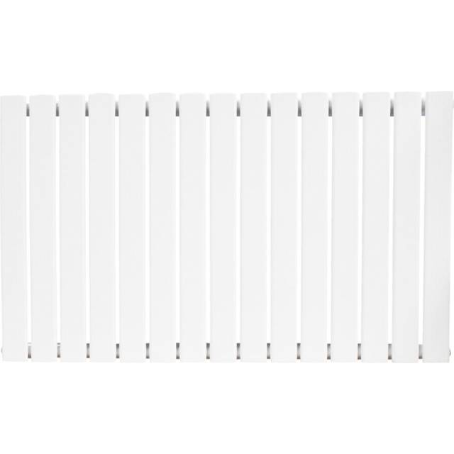 (Horizontal 600x1020mm - Single) NRG Flat Panel Designer Bathroom Central Heating Radiator Gloss White Column