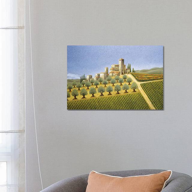 Tuscan Hillside with Olive Trees by Lowell Herrero - Wrapped Canvas Painting (45.72cm H x 66.04cm W x 3.81cm D)
