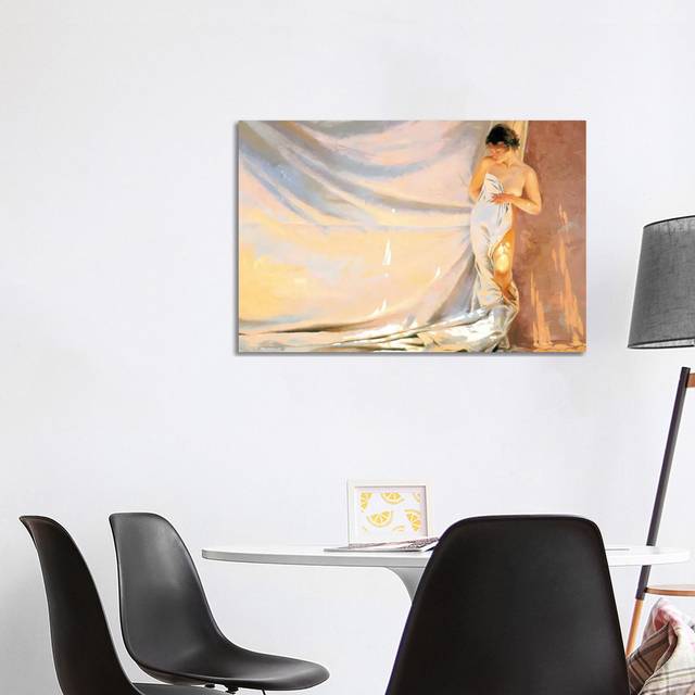 Warm Sheets by Maher Morcos - Wrapped Canvas Painting (101.6 cm H x 66.04 cm W x 1.91 cm D)