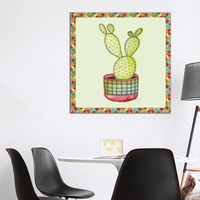 Rainbow CactUS Iv by Marie Elaine Cusson - Wrapped Canvas Art Prints (93.98 cm H x 93.98 cm W x 3.175 cm D)