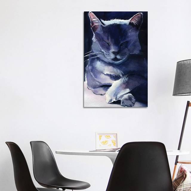 Russian Blue by Rachel Parker - Wrapped Canvas Art Prints (101.6 cm H x 66.04 cm W x 1.91 cm D)