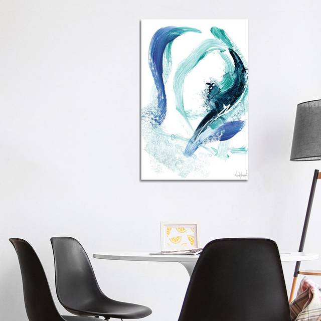 Blue Abstract VII (45.72cm H x 30.48cm W x 1.91cm D)