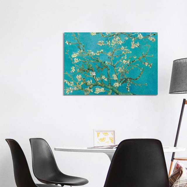 Almond Blossom, 1890 by Vincent Van Gogh - Painting Print on Canvas - No Frame (101.6 cm H x 66.04 cm W x 1.91 cm D)