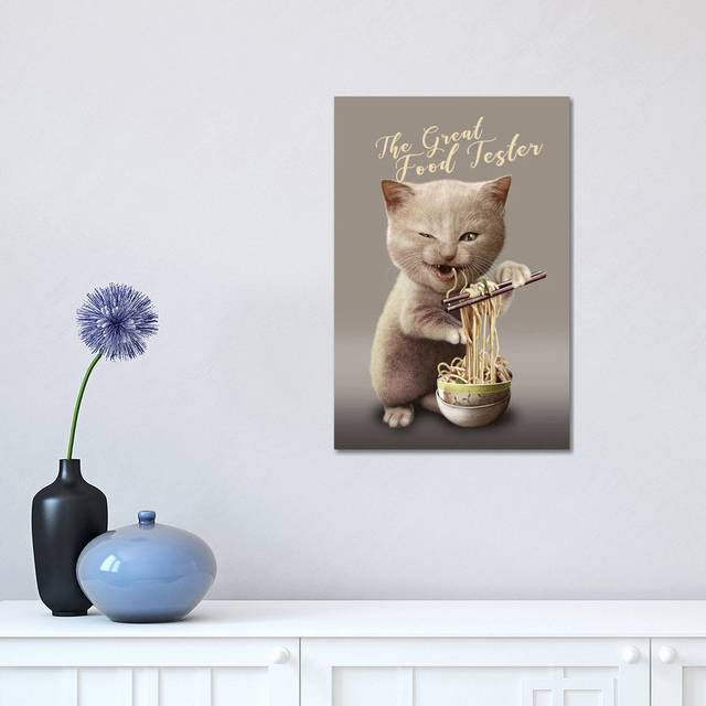 The Great Food Tester by Adam Lawless - Wrapped Canvas Art Prints (30.48 cm H x 45.72 cm W)