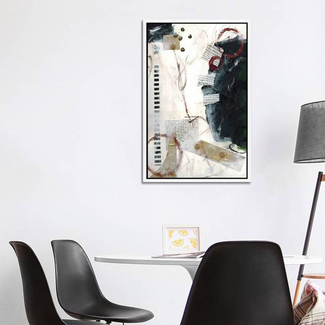 Ladder of Life L by Deb Chaney - Graphic Art Print on Canvas - White Framed (101.6 cm H x 66.04 cm W)