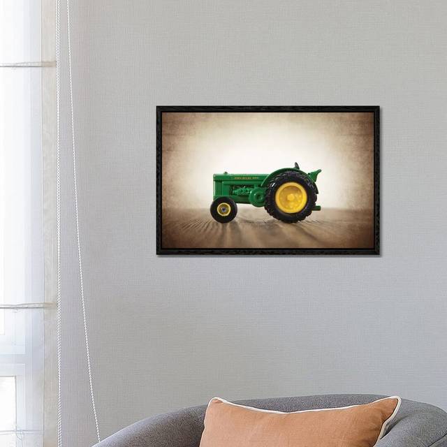 Tractor John Deere - Photograph Print on Canvas - Black Framed (66.04 cm H x 45.72 cm W)
