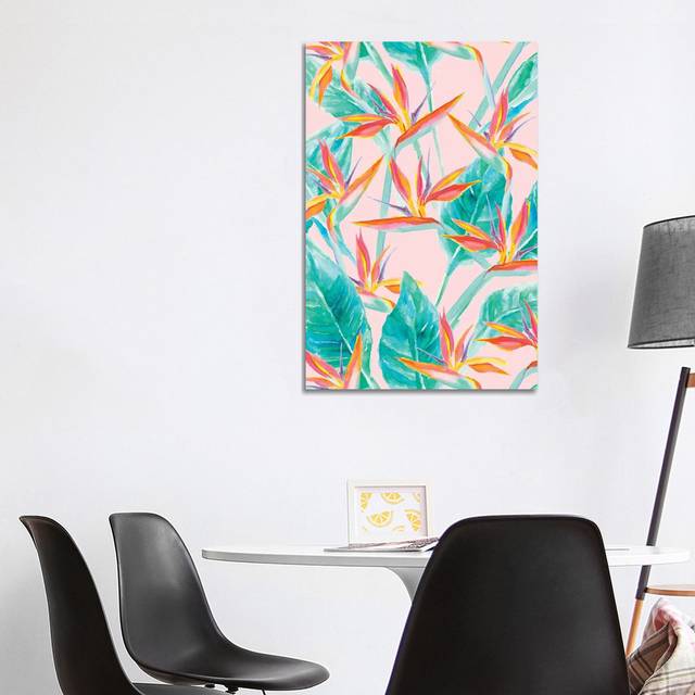 Birds of Paradise by Jacqueline Maldonado - Wrapped Canvas Graphic Art (101.6cm H x 66.04cm W x 1.905cm D)