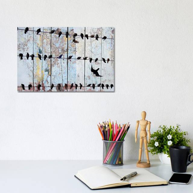 Antique Tulip Study IV by Naomi McCavitt - Wrapped Canvas Painting (20.32 cm H x 30.48 cm W)