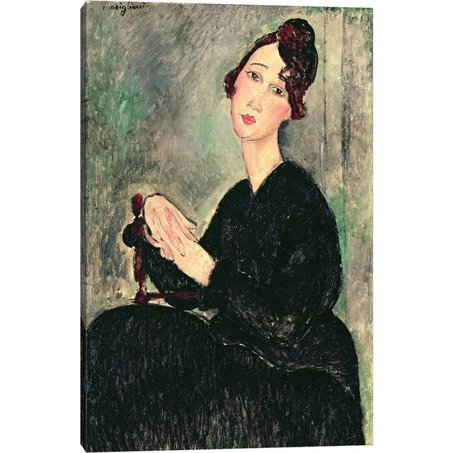 Portrait of a Young Woman C.1916 by Amedeo Modigliani - Wrapped Canvas Painting (66.04cm H X 45.72cm W)