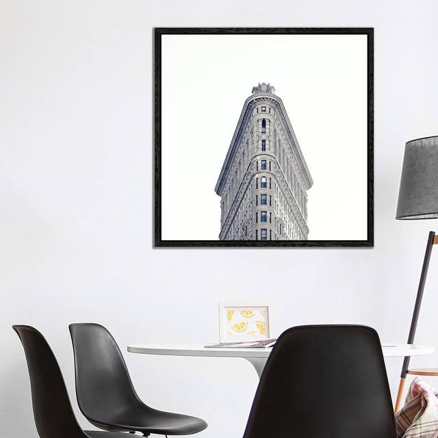 Flat Iron by Caroline Mint - Photograph Print on Canvas - Black Framed (93.98 cm H x 93.98 cm W)
