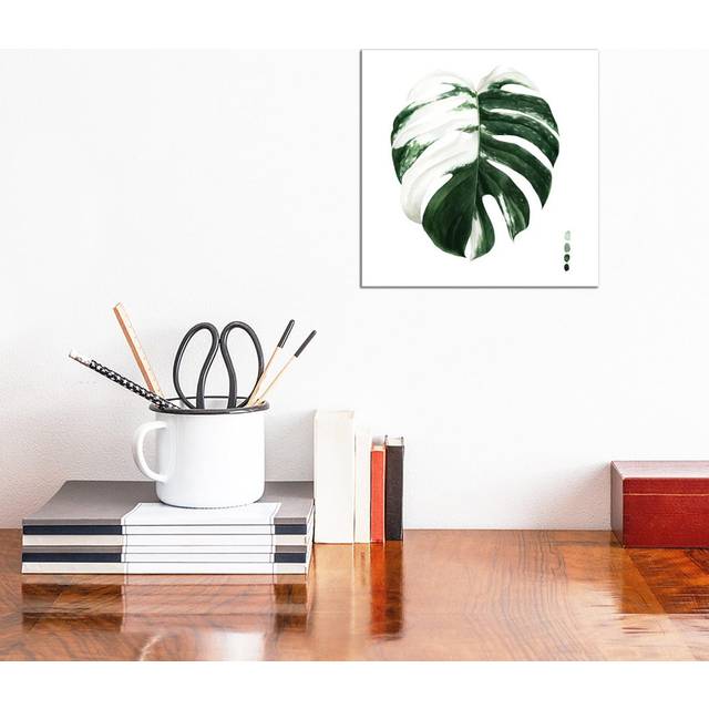 Variegated Monstera II by Grace Popp - Wrapped Canvas Art Prints (30.48cm H x 30.48cm W)