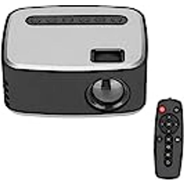 Miniprojektor, 1080p Bärbar Hemmabiofilmprojektor Videoprojektor i Ficka för Telefon, Surfplatta, Bärbar Dator, Inbyggd Högtalare, Smart Utomhusprojektor för Barn Julklappar
