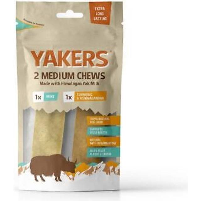 Yakers Dog Chews Medium Mint & Turmeric Value Pack