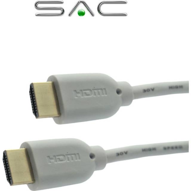 (white, 3 Meters) High-Speed HDMI Cable v2.0 Smart Lead 4K Ultra HD 3D 2106p