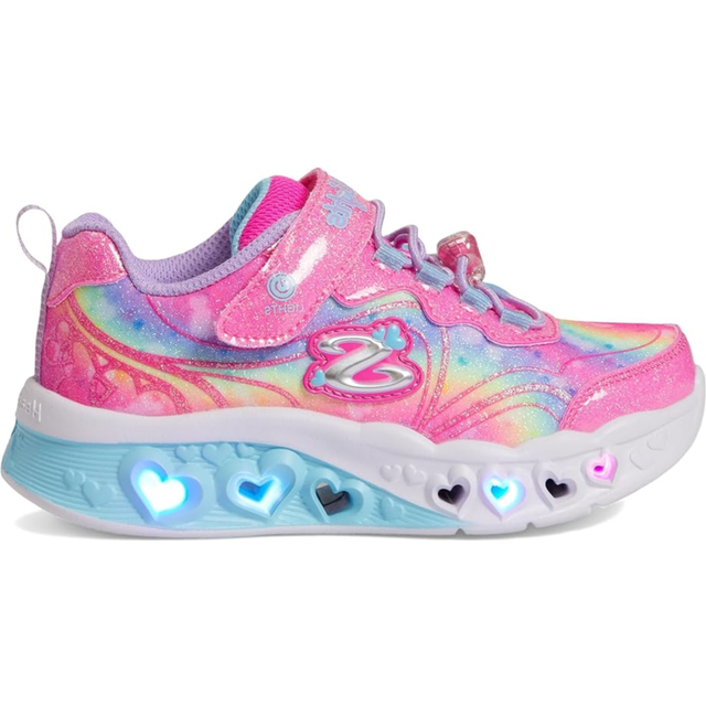Skechers Girls Flutter Heart Lights Groovy Swirl Trainers UK Size 13 (EU 32)